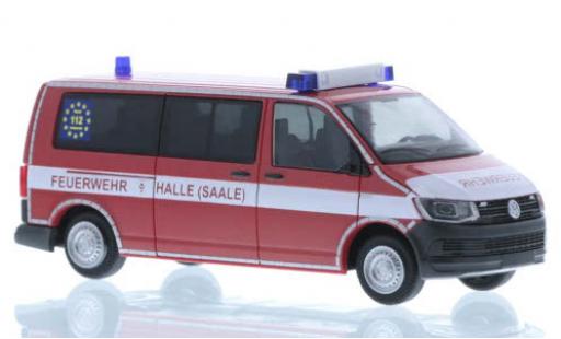 Volkswagen T6 1/87 Rietze Feuerwehr Halle-Saale plus long empattement diecast model cars