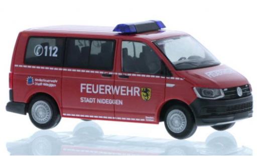 Volkswagen T6 1/87 Rietze Feuerwehr Nideggen court- empattement diecast model cars