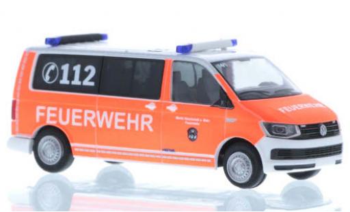 Volkswagen T6 1/87 Rietze Feuerwehr Stockstadt plus long empattement diecast model cars