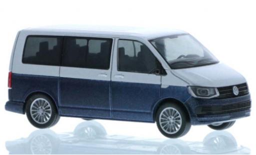 Volkswagen T6 1/87 Rietze grey/metallic blue court- empattement diecast model cars