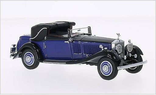 Rolls Royce Phantom Continental 1/43 Neo II DHC Gurney Nutting blue/black RHD diecast model cars