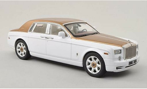 Rolls Royce Phantom 2010 1/43 IXO white/gold LHD diecast model cars
