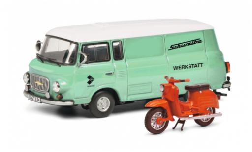 Diecast model cars Barkas B 1000 1/43 Schuco Bus Schalbe Werkstatt avec Schwalbe Barkas B 1000 1/43 Schuco Bus Schalbe Werkstatt avec Schwalbe diecast model cars