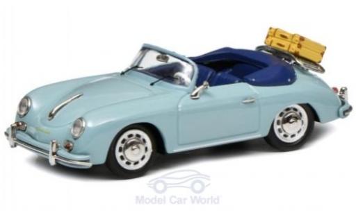 Diecast model cars Porsche 356 1/43 Schuco A Cabriolet blue mit Gepäck Porsche 356 1/43 Schuco A Cabriolet blue mit Gepäck diecast model cars