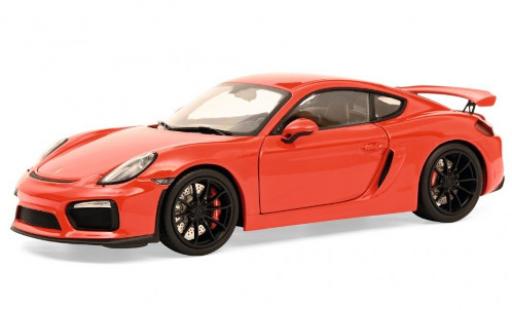 Diecast model cars Porsche Cayman GT4 1/18 Schuco GT4 (981) red 2015 Porsche Cayman GT4 1/18 Schuco GT4 (981) red 2015 diecast model cars