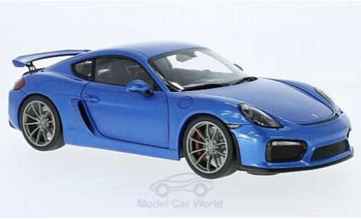 Diecast model cars Porsche Cayman GT4 1/18 Schuco GT4 metallic blue Porsche Cayman GT4 1/18 Schuco GT4 metallic blue diecast model cars