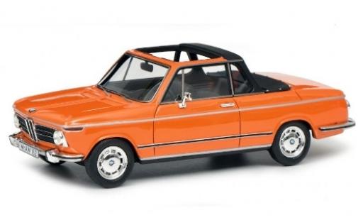Bmw 2002 1/43 Schuco Cabriolet Baur orange diecast model cars