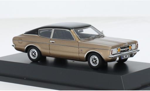 Diecast model cars Ford Taunus 1/43 Schuco ProR (TC I) Coupe metallise braun/schwarz 1974 1:43 Ford Taunus 1/43 Schuco ProR (TC I) Coupe metallise braun/schwarz 1974 1:43 diecast model cars
