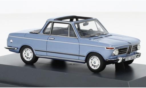 Bmw 2002 1/43 Schuco Baur Cabriolet metallise blue 1975 diecast model cars