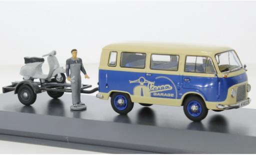 Ford FK 1/43 Schuco 1000 bus blue/beige Vespa 1953 diecast model cars