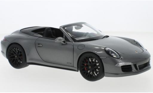 Diecast model cars Porsche 991 GTS 1/18 Schuco 911 (.1) Carrera cabriolet metallise grey Porsche 991 GTS 1/18 Schuco 911 (.1) Carrera cabriolet metallise grey diecast model cars