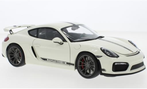 Diecast model cars Porsche Cayman GT4 1/18 Schuco (981) white Porsche Cayman GT4 1/18 Schuco (981) white diecast model cars