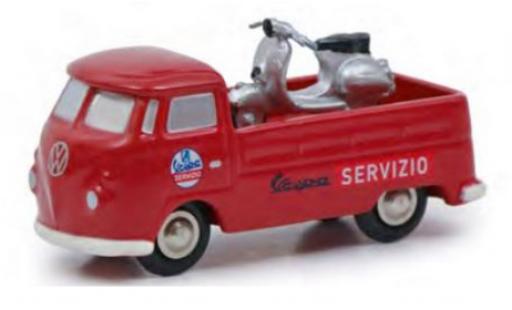 Diecast model cars Volkswagen T1 1/90 Schuco Pritsche Servizio Vespa avec Vespa Volkswagen T1 1/90 Schuco Pritsche Servizio Vespa avec Vespa diecast model cars