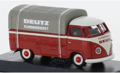 Diecast model cars Volkswagen T1 1/87 Schuco b Pritsche Deutz Kundendienst mit Plane Volkswagen T1 1/87 Schuco b Pritsche Deutz Kundendienst mit Plane diecast model cars