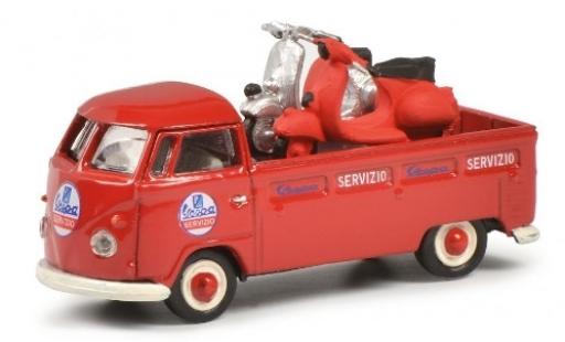 Diecast model cars Volkswagen T1 1/87 Schuco b Pritsche Servizio Vespa avec charge Volkswagen T1 1/87 Schuco b Pritsche Servizio Vespa avec charge diecast model cars