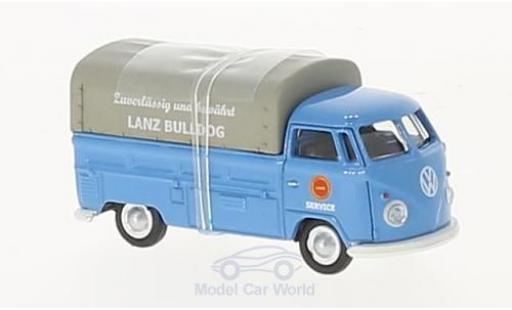 Diecast model cars Volkswagen T1 B 1/87 Schuco c blue Lanz Bulldog Pritsche mit Plane Volkswagen T1 B 1/87 Schuco c blue Lanz Bulldog Pritsche mit Plane diecast model cars
