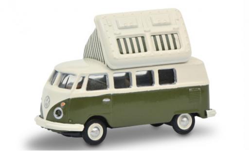 Diecast model cars Volkswagen T1 1/87 Schuco c Camper green/white Volkswagen T1 1/87 Schuco c Camper green/white diecast model cars