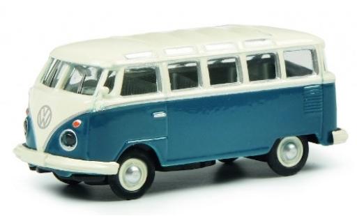 Diecast model cars Volkswagen T1 1/87 Schuco c Samba blue/white Volkswagen T1 1/87 Schuco c Samba blue/white diecast model cars