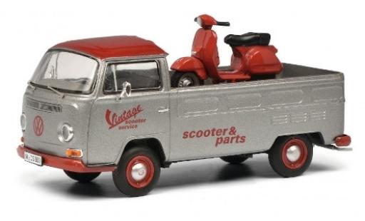 Diecast model cars Volkswagen T2 1/43 Schuco a Pritsche Vintage Scooter Service avec charge Vespa PX Volkswagen T2 1/43 Schuco a Pritsche Vintage Scooter Service avec charge Vespa PX diecast model cars