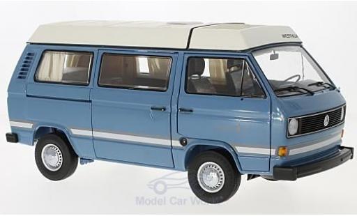 Volkswagen T3 B 1/18 Schuco a Westfalia Joker blue mit Faltdach diecast model cars