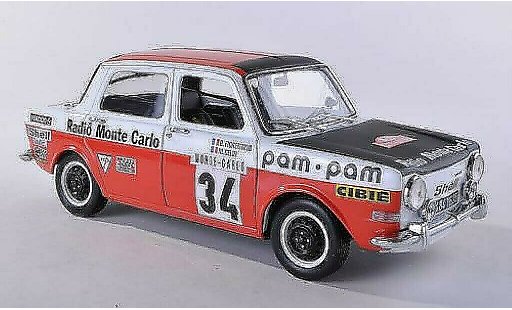 Simca 1000 Rallye 2 1/18 Norev Rally 2 No.34 Radio Monte Carlo Rally Monte Carlo 1973 /Gelin diecast model cars