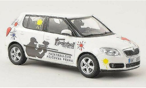 Skoda Fabia Livree Flotte 1/43 Abrex Paintball Borec diecast model cars