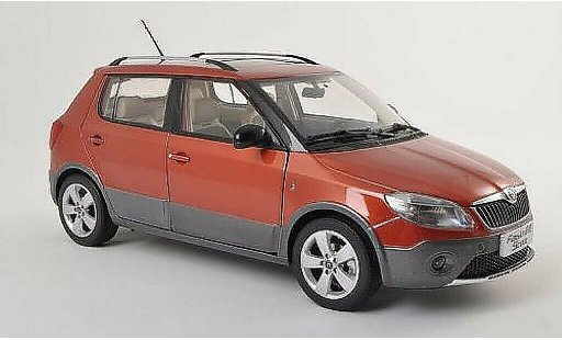 Skoda Fabia Scout 1/18 Paudi red 2012 diecast model cars