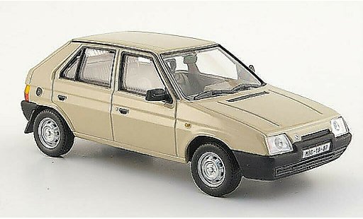 Skoda Favorit 136L 1/43 Abrex 136 L beige 1987 diecast model cars