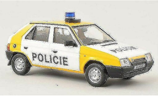 Skoda Favorit Livree Officielle 1/43 Abrex Policie (Tschechische Police) 1987 diecast model cars
