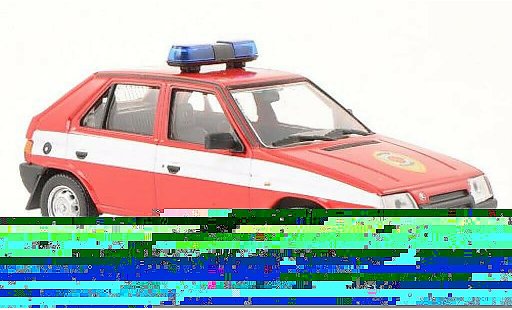 Skoda Favorit Livree Officielle 1/43 Abrex (Tschechische Fire brigade) 1987 diecast model cars