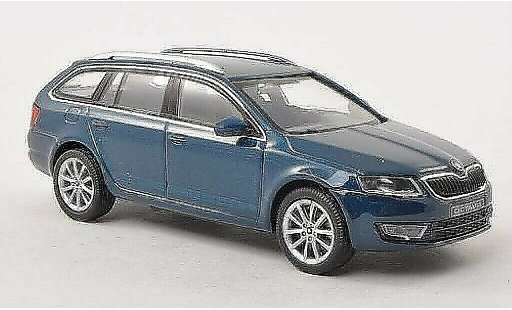 Skoda Octavia Combi 1/43 Abrex III blue-green 2013 diecast model cars