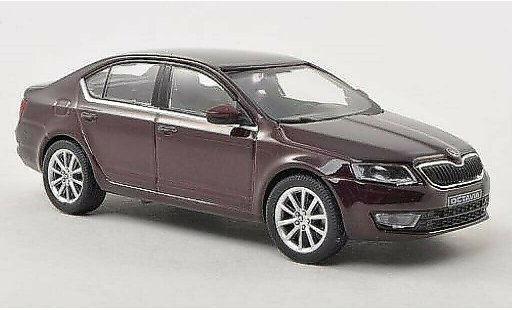 Skoda Octavia Base 1/43 Abrex III red 2013 diecast model cars