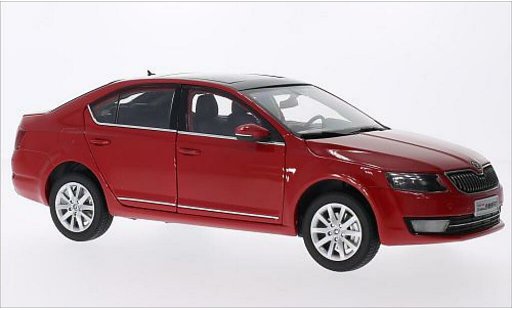 Skoda Octavia Base 1/18 Paudi red 2014 diecast model cars