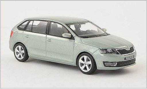 Skoda Rapid Spaceback ACE 1/43 Abrex Spaceback metallic green 2013 diecast model cars