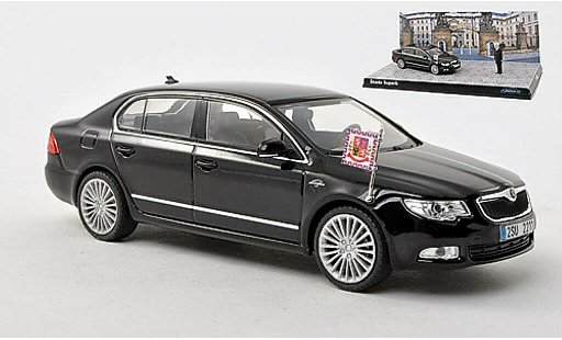 Skoda Superb L&K 1/43 Abrex II black diecast model cars