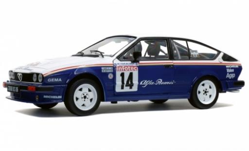 Diecast model cars Alfa Romeo GT 1/18 Solido V6 No.14 Rothmans Rallye WM Tour de Corse 1986 mit Decals Y.Loubet/J-M.Andrie Alfa Romeo GT 1/18 Solido V6 No.14 Rothmans Rallye WM Tour de Corse 1986 mit Decals Y.Loubet/J-M.Andrie diecast model cars