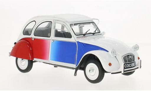 Diecast model cars Citroen 2CV 1/18 Solido 2 CV Cocorico white/Dekor 1986 Citroen 2CV 1/18 Solido 2 CV Cocorico white/Dekor 1986 diecast model cars