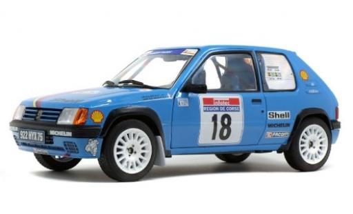 Diecast model cars Peugeot 205 1/18 Solido Rallye No.18 Talbot Sport S Tour de Corse 1990 G.Chollier/H.Vericel Peugeot 205 1/18 Solido Rallye No.18 Talbot Sport S Tour de Corse 1990 G.Chollier/H.Vericel diecast model cars