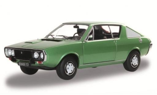 Renault 17 1/18 Solido metallic green 1976 diecast model cars