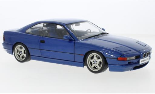 Bmw 850 1/18 Solido CSI (E31) metallise blue 1990 diecast model cars