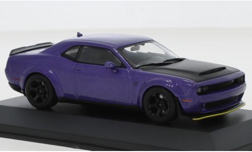 Diecast model cars Dodge Challenger 1/43 Solido SRT Demon V8 6.2 metallise lila/black 2018 Dodge Challenger 1/43 Solido SRT Demon V8 6.2 metallise lila/black 2018 diecast model cars
