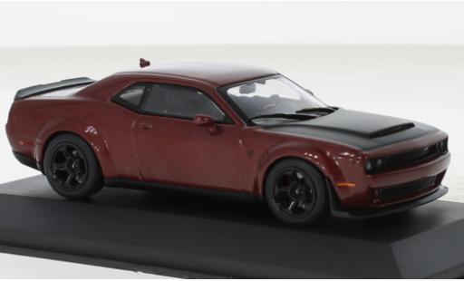 Diecast model cars Dodge Challenger 1/43 Solido SRT Demon V8 6.2 metallise red foncé 2018 Dodge Challenger 1/43 Solido SRT Demon V8 6.2 metallise red foncé 2018 diecast model cars