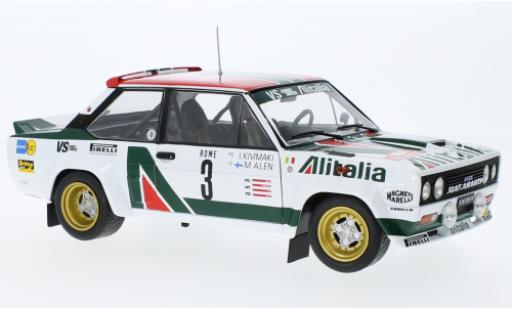 Diecast model cars Fiat 131 1/18 Solido Abarth No.3 Alitalia Rallye WM Rallye Monte Carlo 1979 Fiat 131 1/18 Solido Abarth No.3 Alitalia Rallye WM Rallye Monte Carlo 1979 diecast model cars