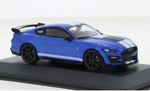 Diecast model cars Shelby GT 500 1/43 Solido Ford Mustang Fast Track metallise blue/white 2020 Shelby GT 500 1/43 Solido Ford Mustang Fast Track metallise blue/white 2020 diecast model cars