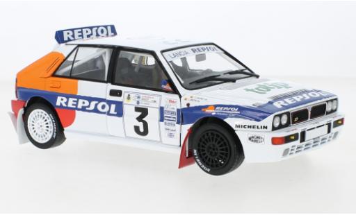 Diecast model cars Lancia Delta 1/18 Solido HF Integrale No.3 Repsol Rallye WM Rallye Acropolis 1993 Lancia Delta 1/18 Solido HF Integrale No.3 Repsol Rallye WM Rallye Acropolis 1993 diecast model cars