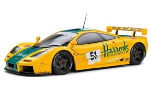 Diecast model cars McLaren F1 1/18 Solido GTR No.51 Harrods Mach One Racing Harrods 24h Le Mans 1995 McLaren F1 1/18 Solido GTR No.51 Harrods Mach One Racing Harrods 24h Le Mans 1995 diecast model cars