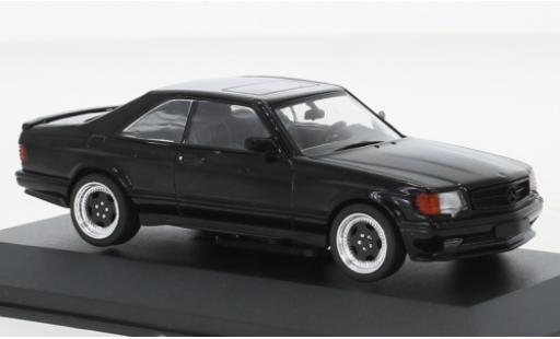 Mercedes 560 1/43 Solido SEC (C126) AMG Wide Body black 1990 diecast model cars