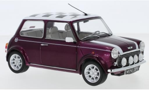 Diecast model cars Mini Cooper 1/18 Solido 1.3i Sport Pack metallise lila/Décorer 1997 Mini Cooper 1/18 Solido 1.3i Sport Pack metallise lila/Décorer 1997 diecast model cars