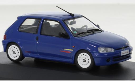 Peugeot 106 1/43 Solido Rally Phase II blue 1995 diecast model cars