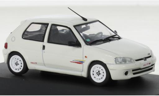 Peugeot 106 1/43 Solido Rally Phase II white 1995 diecast model cars